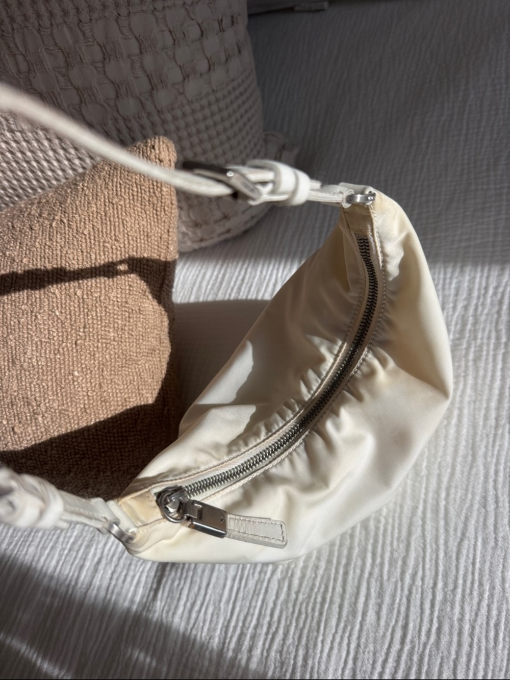 Prada Re-Edition White Nylon Mini Shoulder Bag Authenticated - Picture 6 of 15